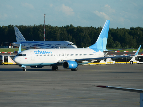 Boeing 737-800 (VQ-BTE) авиакомпании Победа, Внуково, 21 июля 2017 года