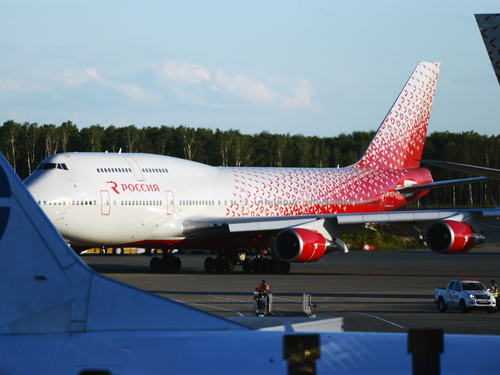 Boeing 747-400 (EI-XLH) авиакомпании Россия, Внуково, 21 июля 2017 года