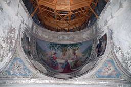 Сюжет росписи на потолке собора.