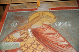 Фреска с изображением Св.Христофора в Свияжском Успенском соборе